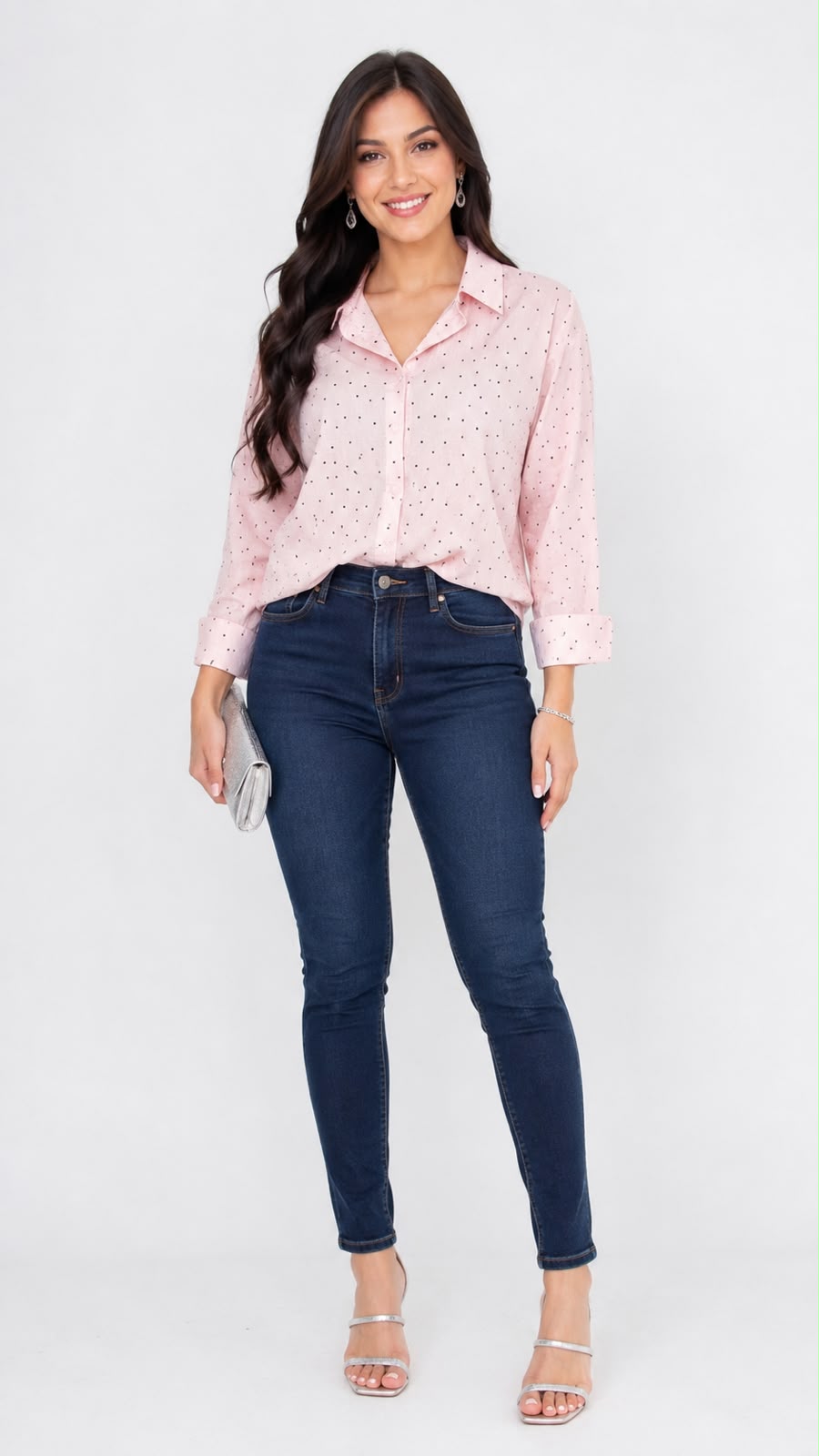 Blusa Palo Rosa Lunares Sm – foto 1