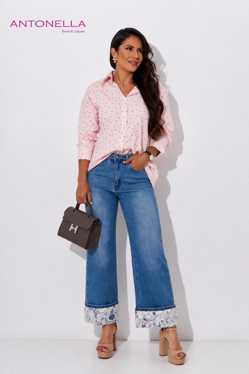 Pantalon Denim Detalle Bota – foto 1