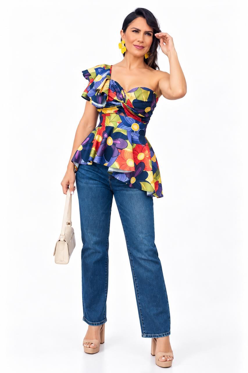 Blusa Flores Multicolor – foto 1