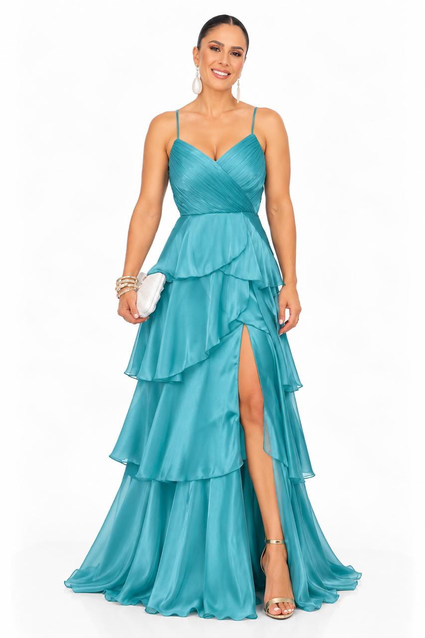 Vestido Gala Turquesa – foto 1