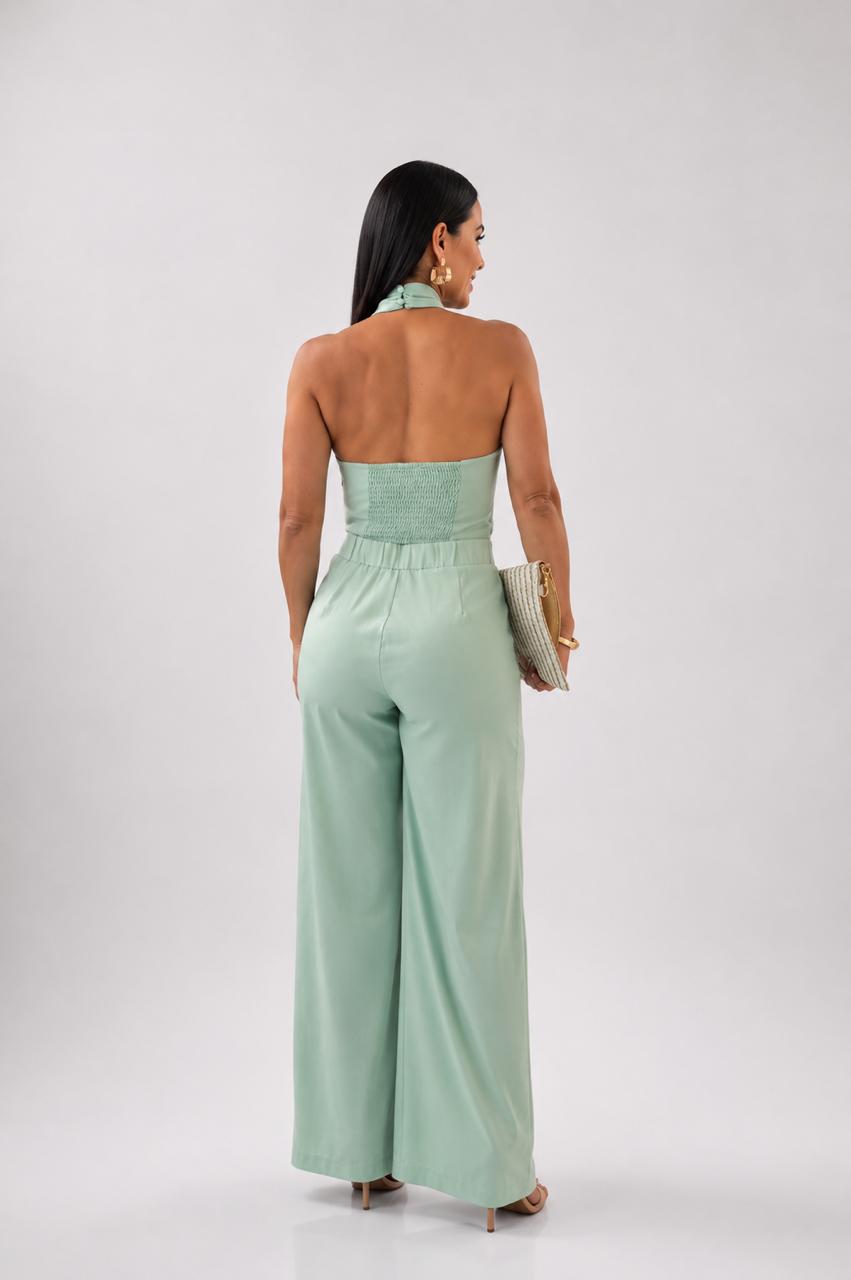 Set De Pantalón Sage Prendedor Dorado