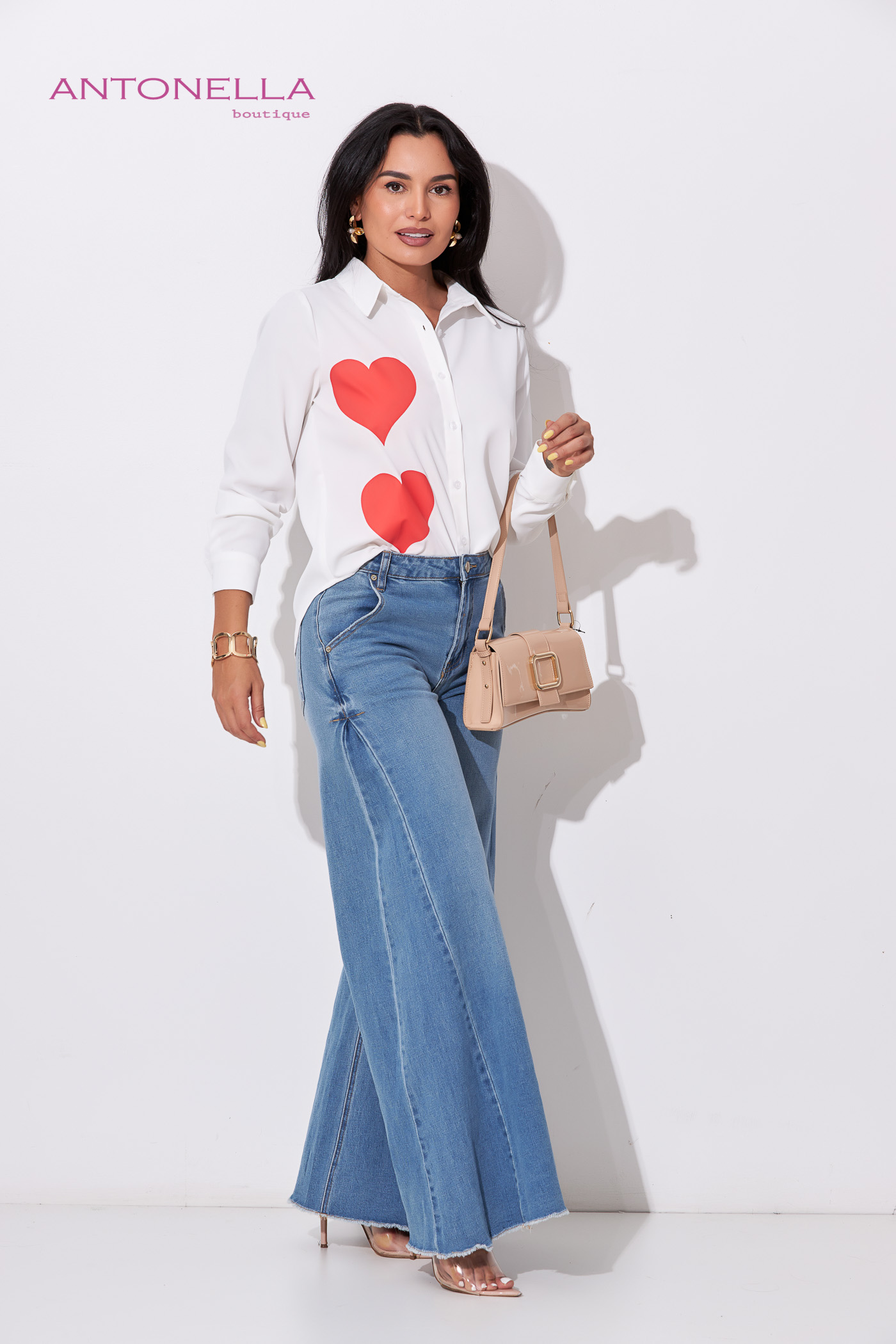 Blusa Blanca Con Corazones – foto 4