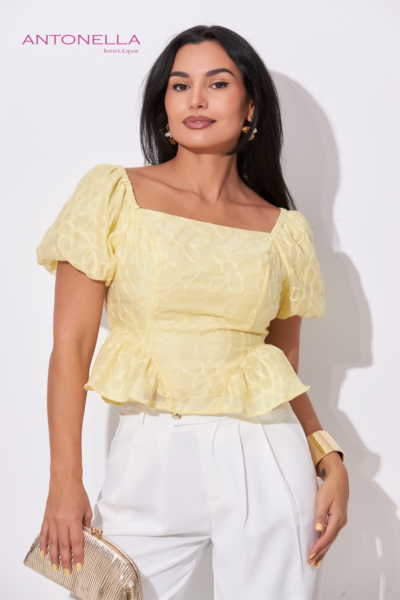 Blusa Amarilla Bordada – foto 6