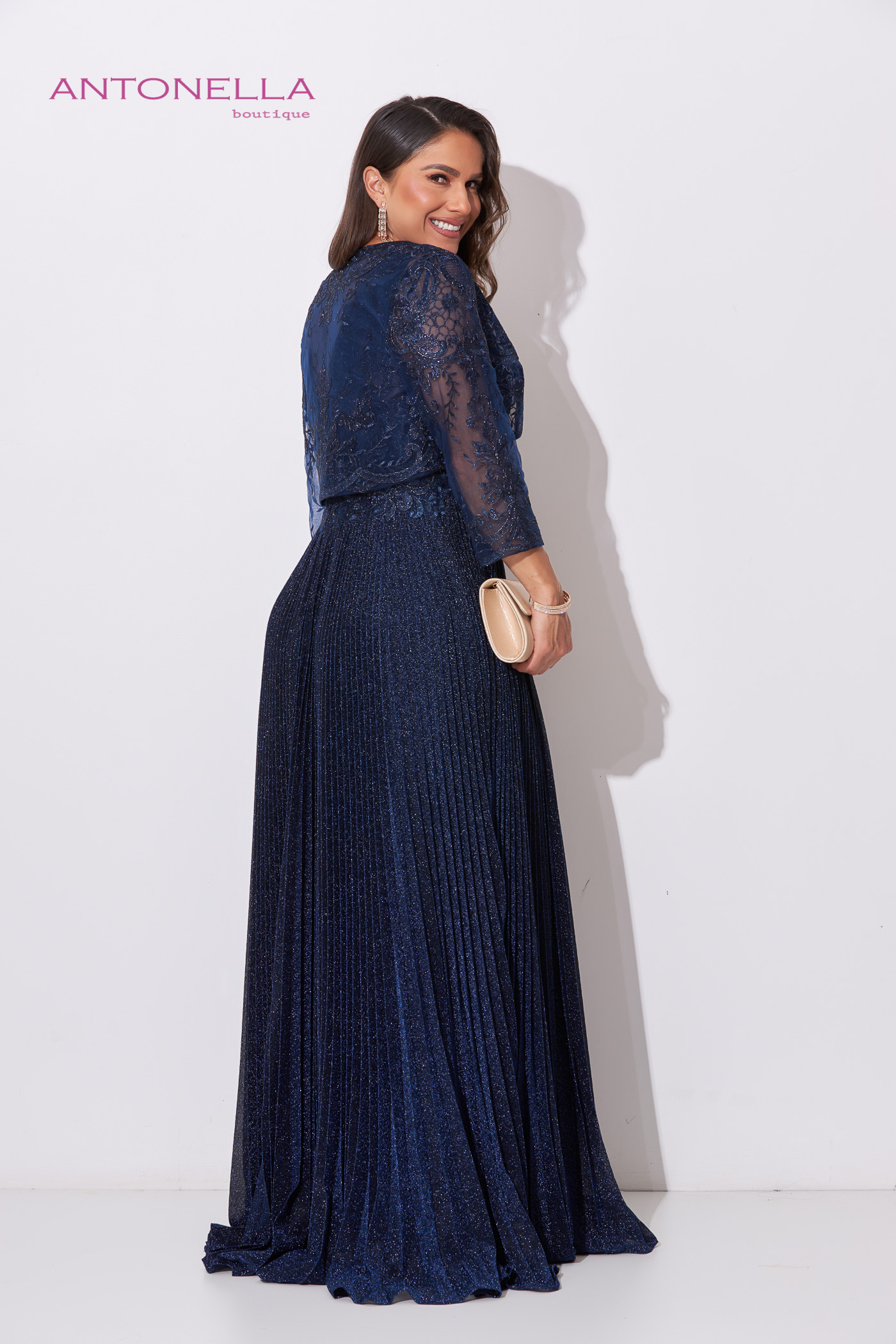 Vestido Gala Azul Marino – foto 2