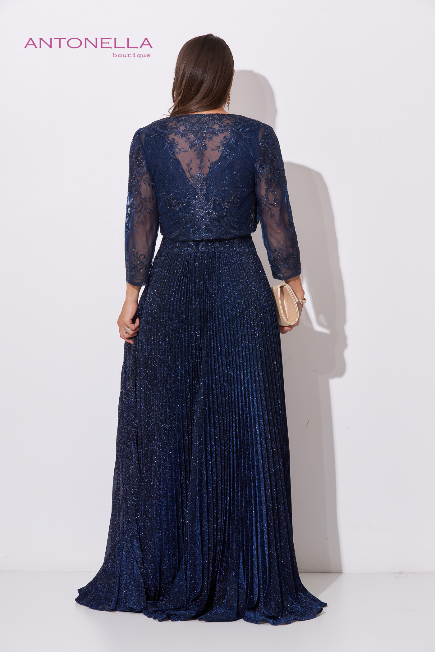 Vestido Gala Azul Marino – foto 3