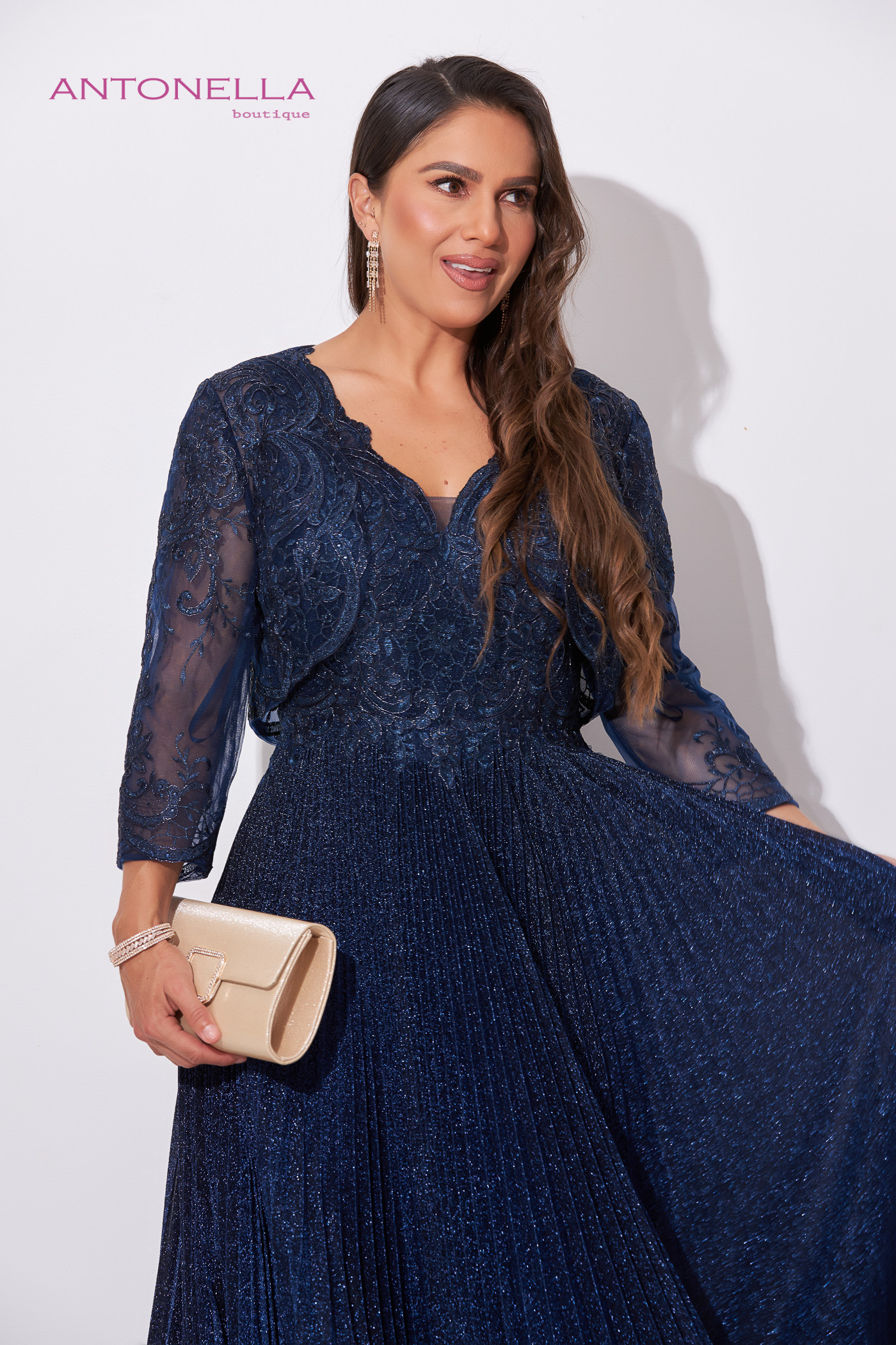 Vestido Gala Azul Marino – foto 4