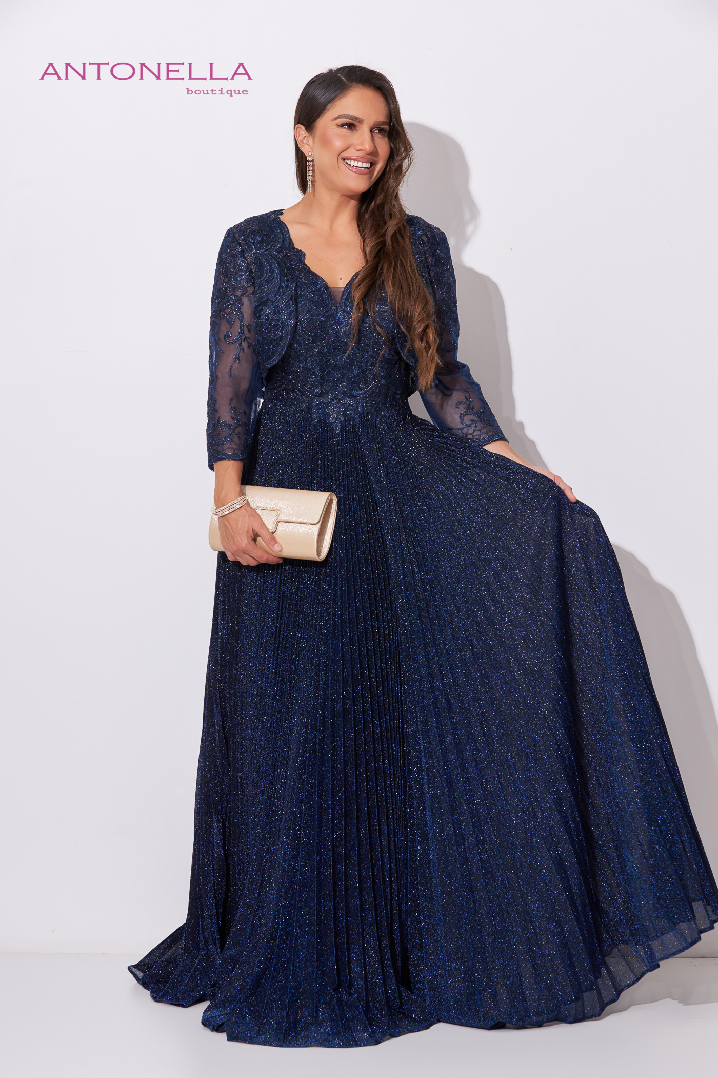 Vestido Gala Azul Marino – foto 5