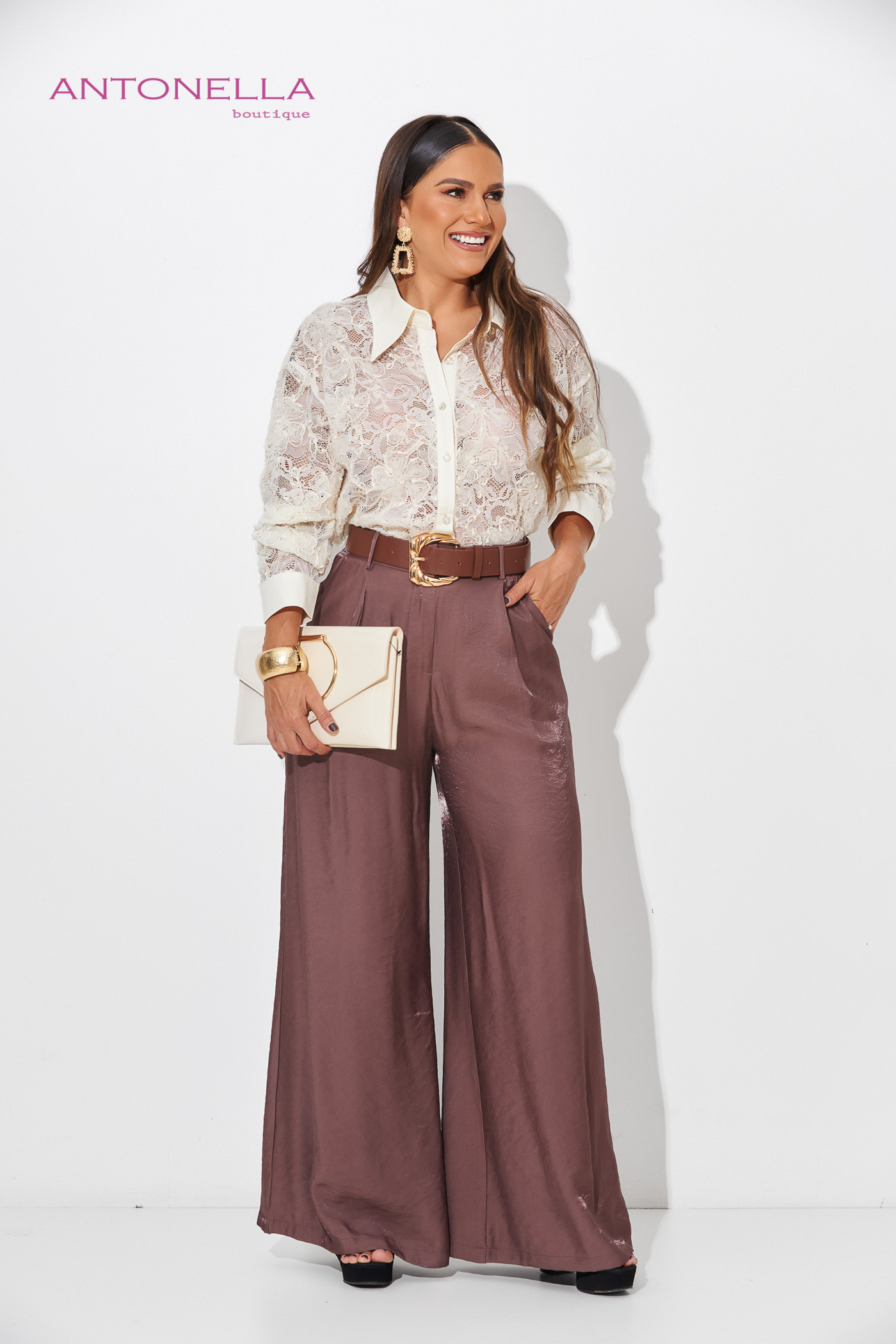 Blusa Beige Lentejuela – foto 2