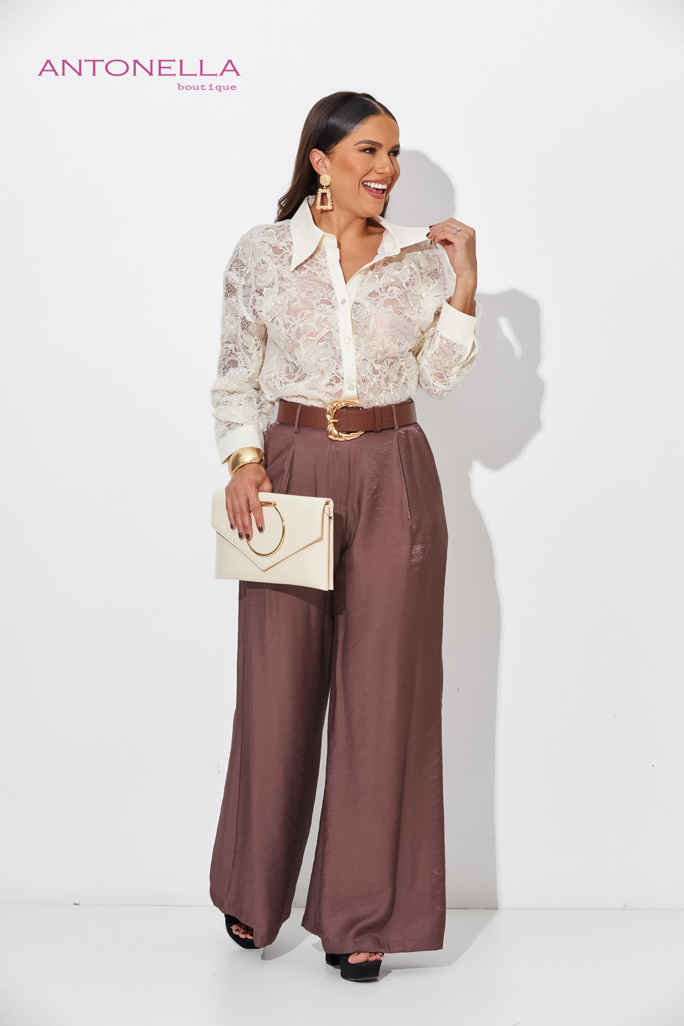 Blusa Beige Lentejuela – foto 7