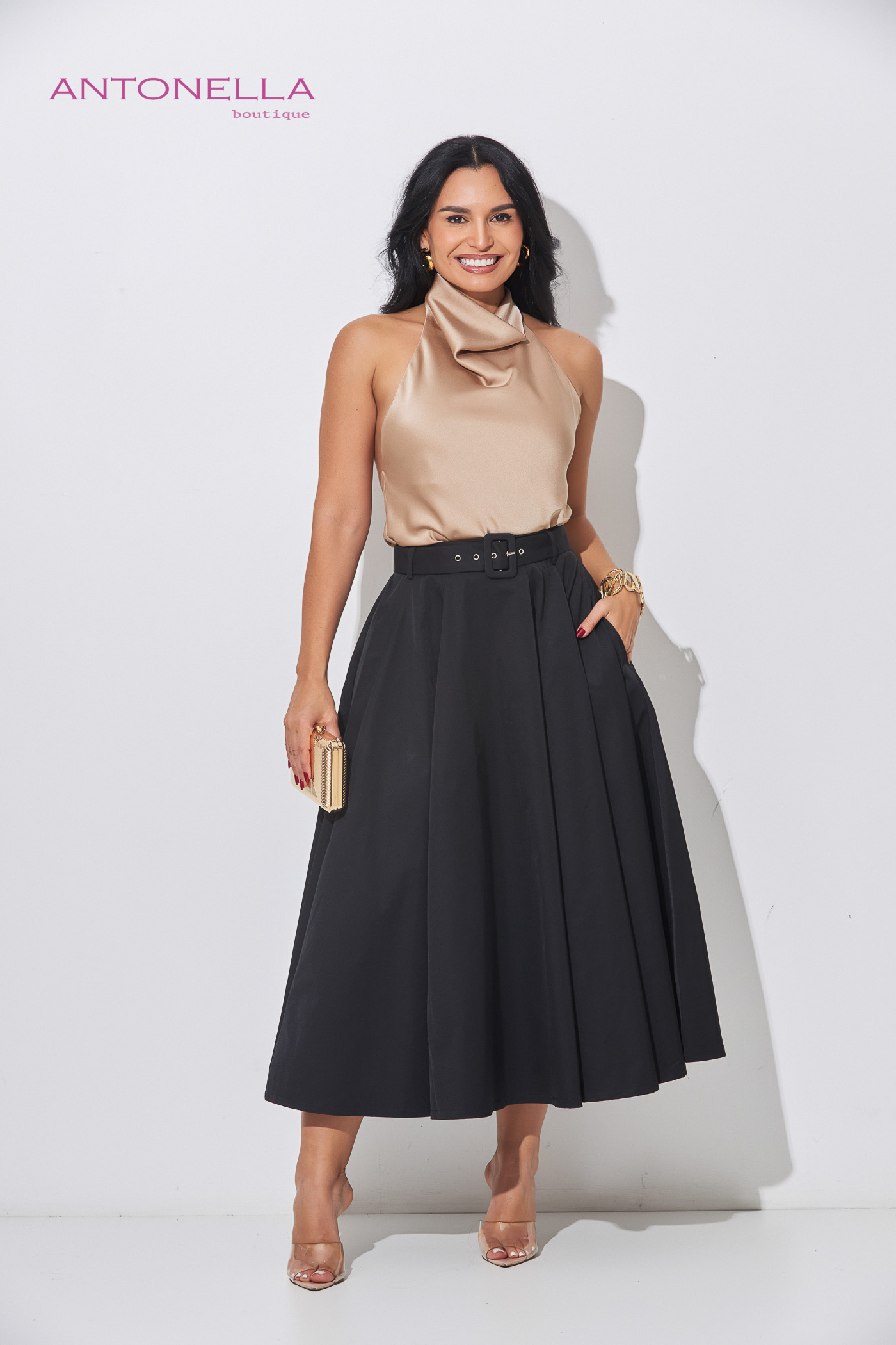 Blusa Champagne Satin – foto 2