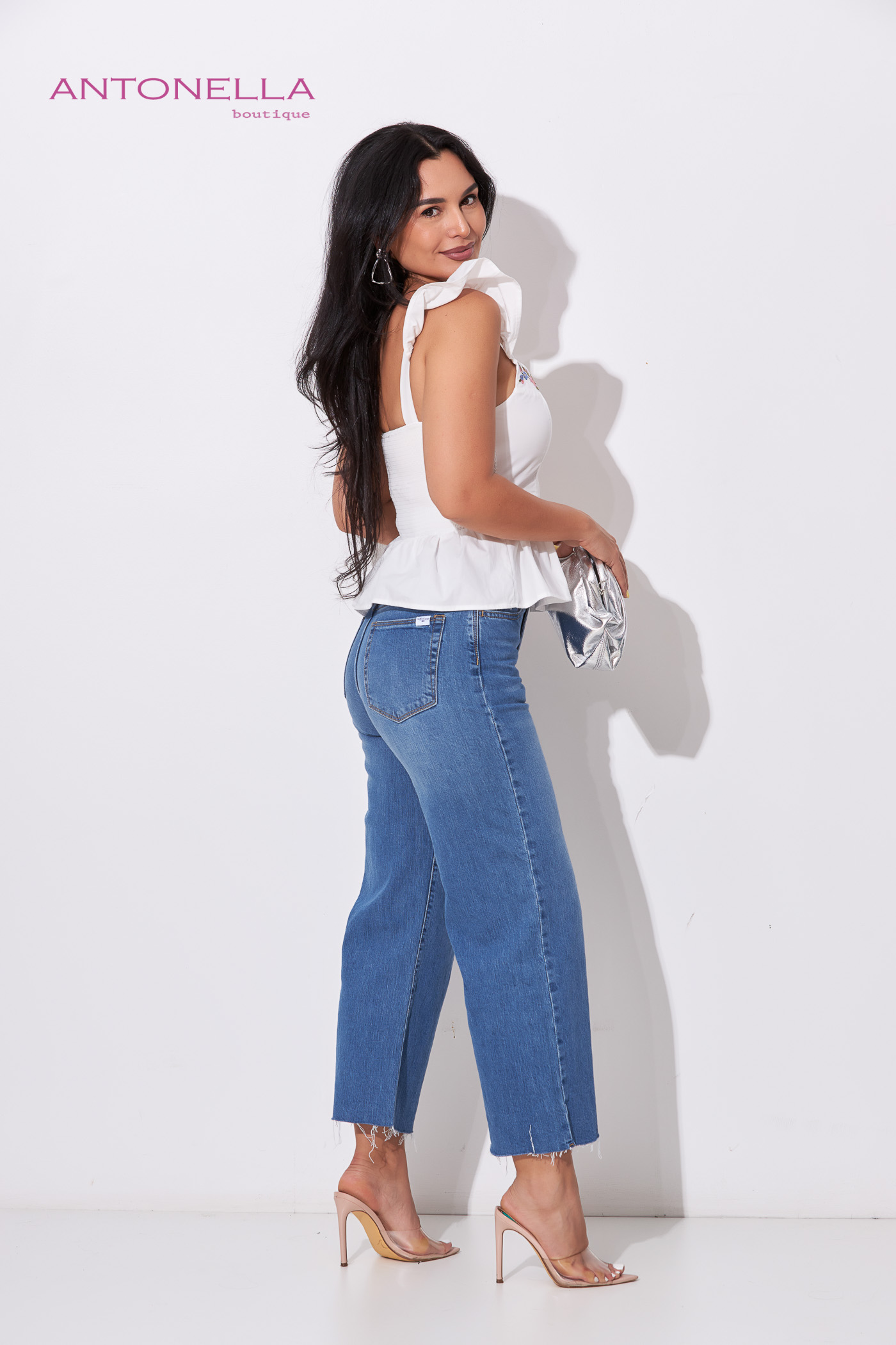 Blusa Blanca Bordada Flores – foto 4