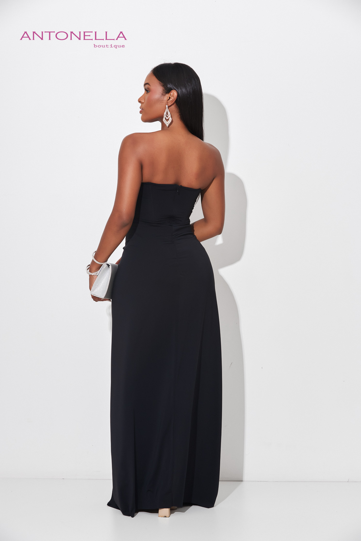 Vestido Gala Negro Licra Fria – foto 4