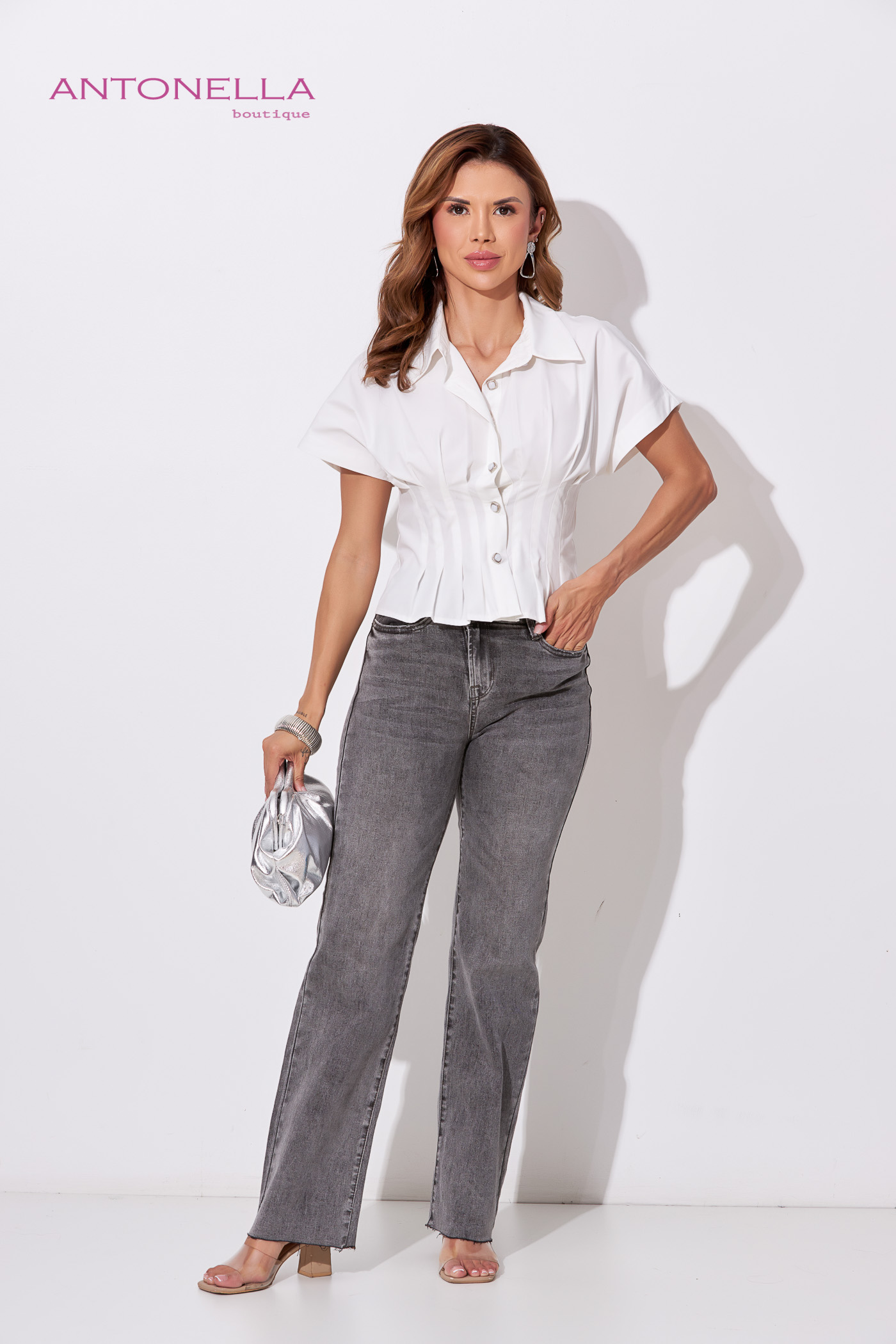 Jeans Gris Talla – foto 1