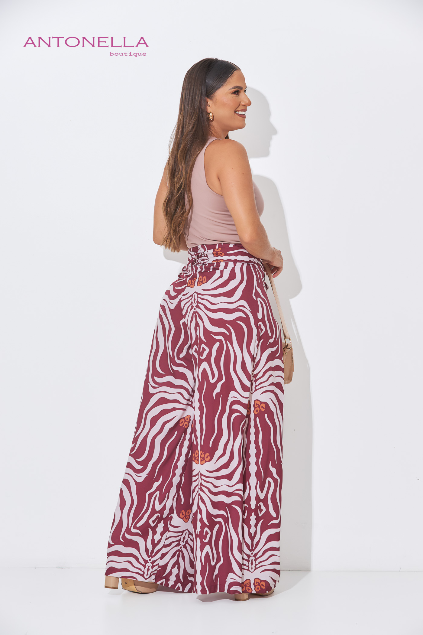 Pantalón Vino Estampado – foto 5