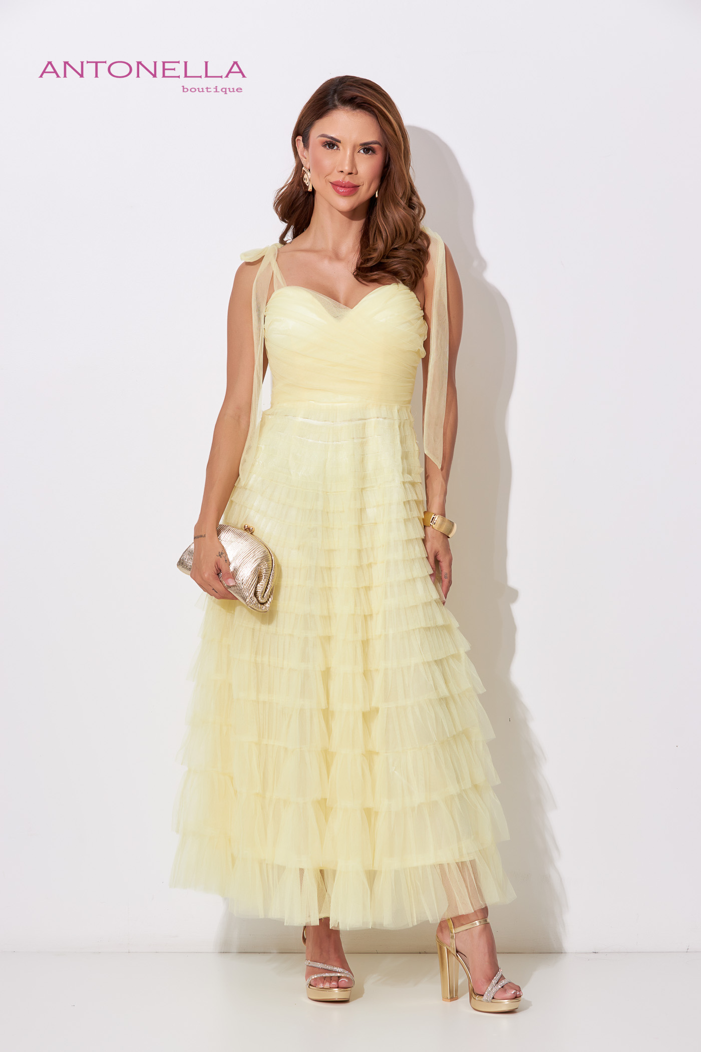 Vestido Gala Amarillo Tul – foto 6