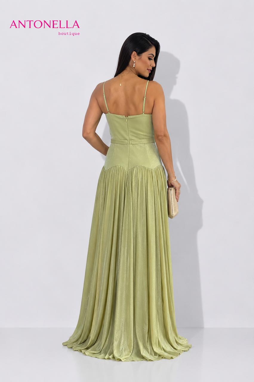 Vestido Gala Verde Lima – foto 2