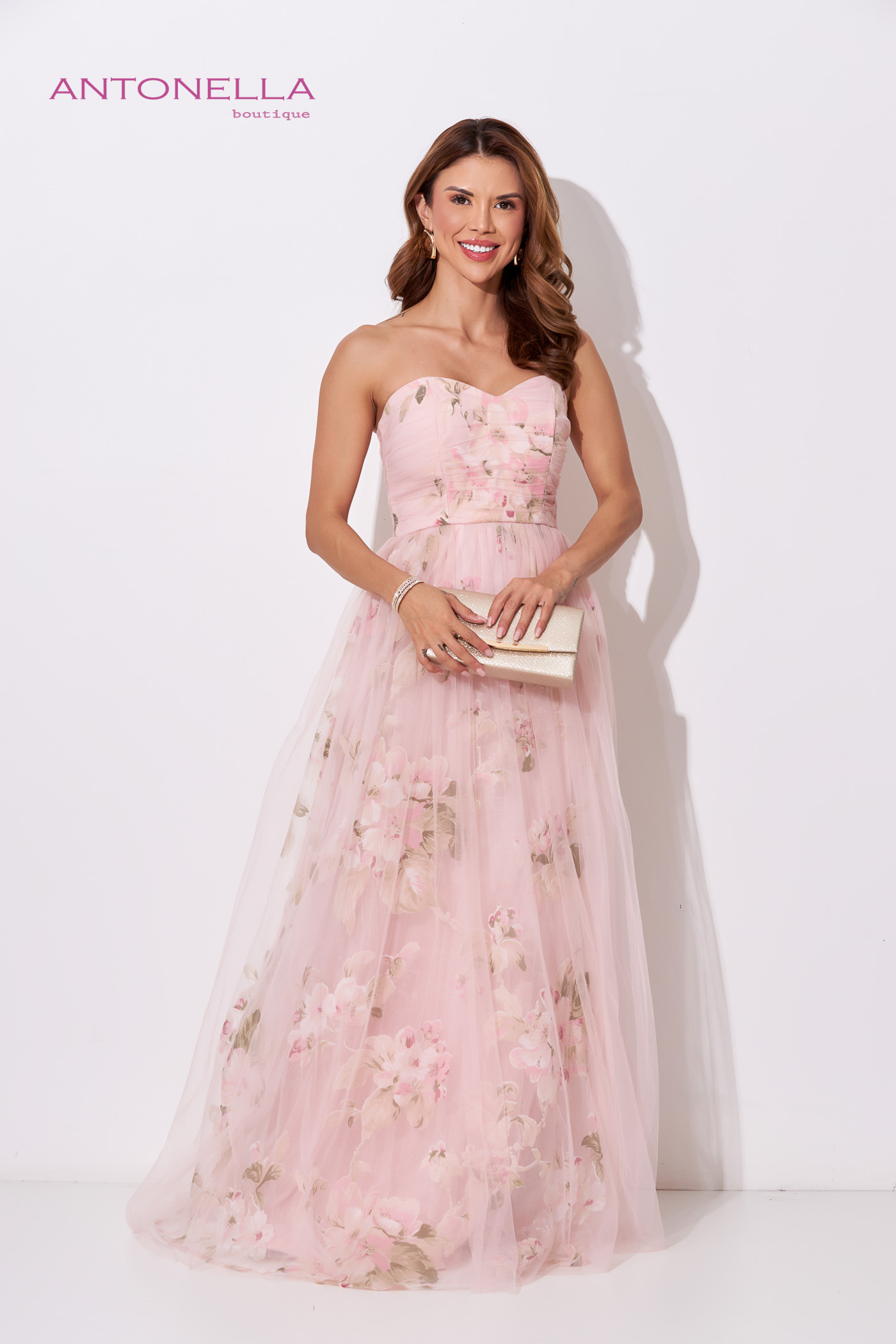 Vestido Gala Amarillo Flores – foto 1