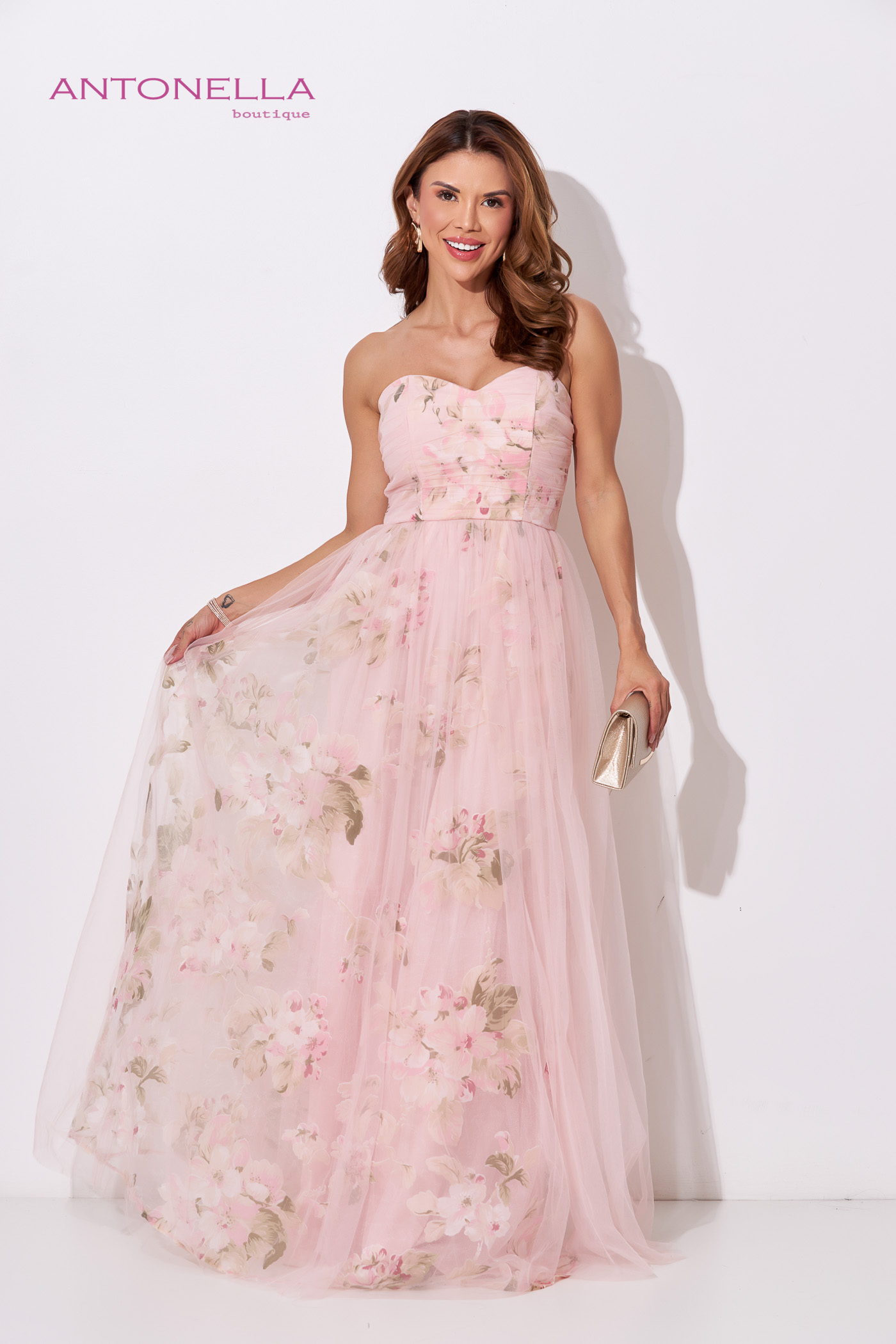 Vestido Gala Amarillo Flores – foto 2