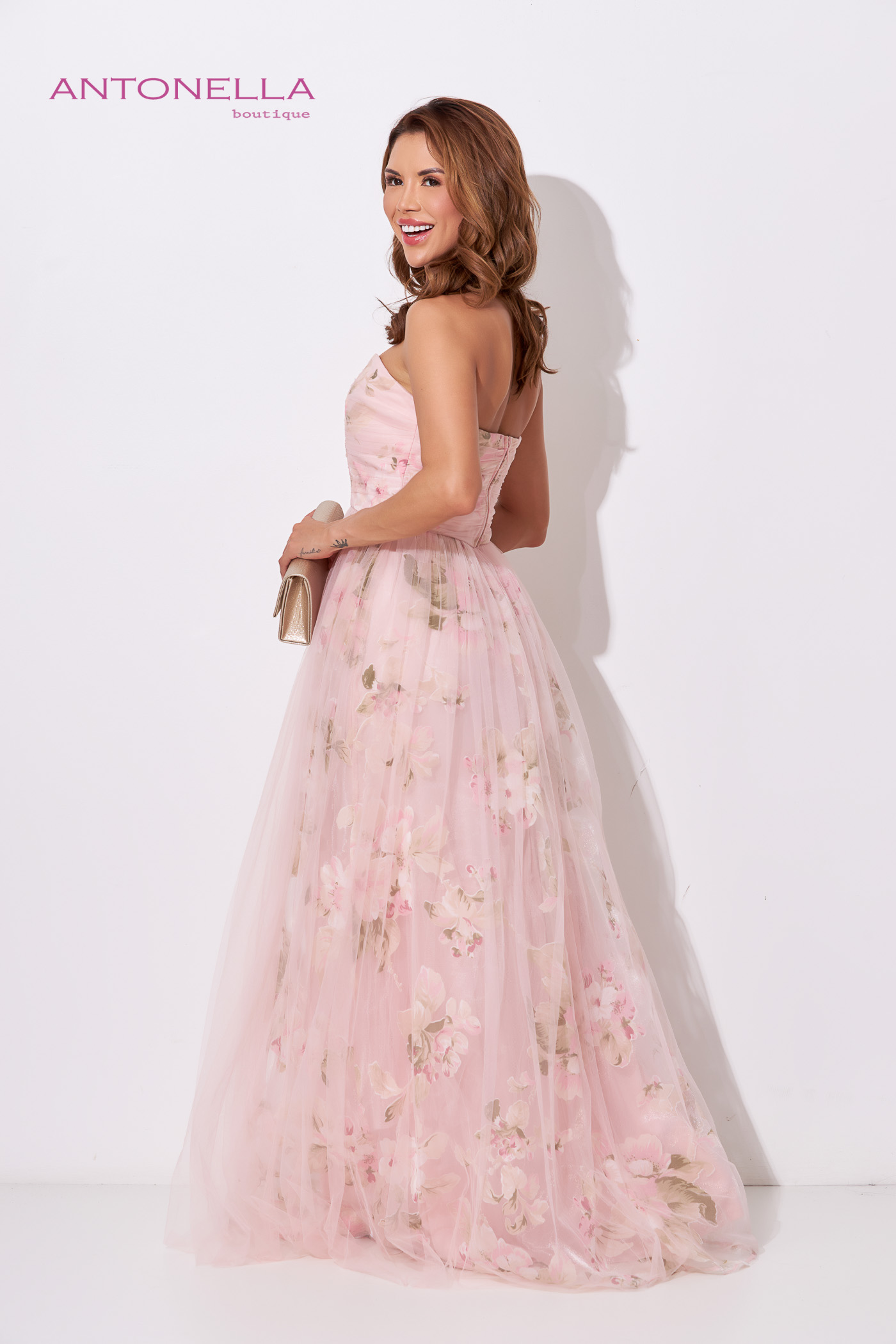 Vestido Gala Amarillo Flores – foto 5