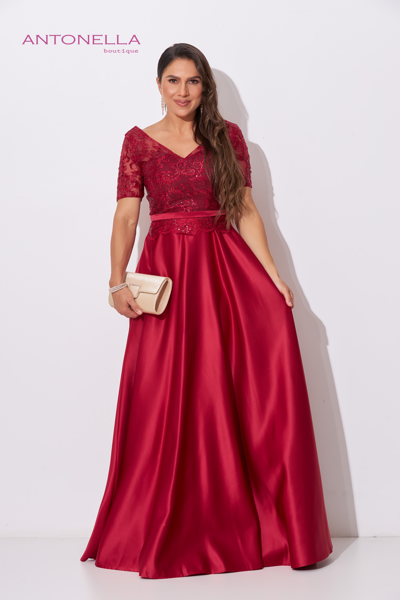 Vestido Gala Vino – foto 1