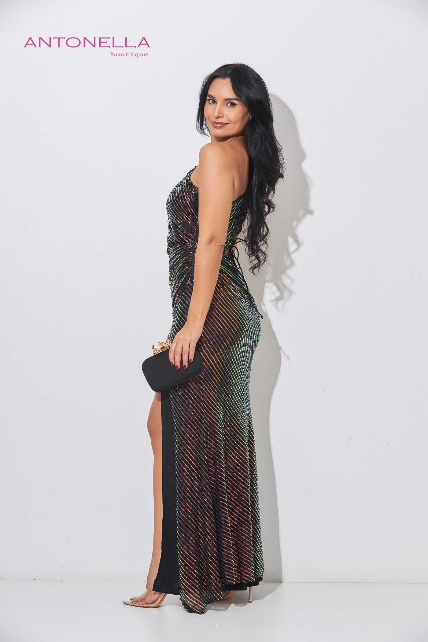 Vestido Gala Negro Lentejuelas – foto 5