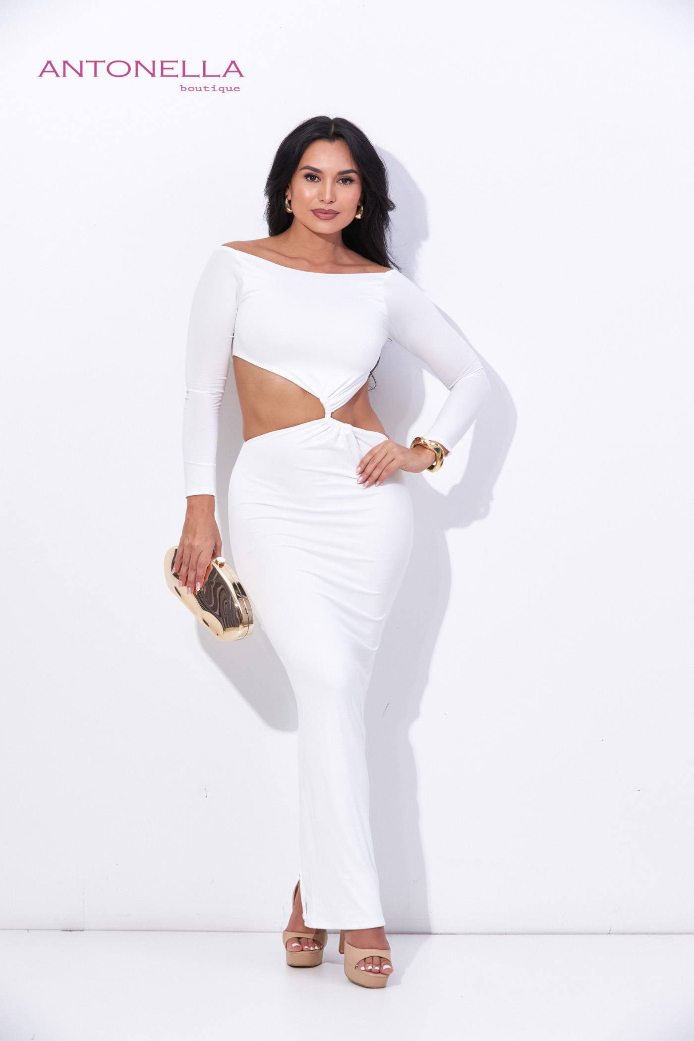Vestido Gala Blanco Licrado – foto 1