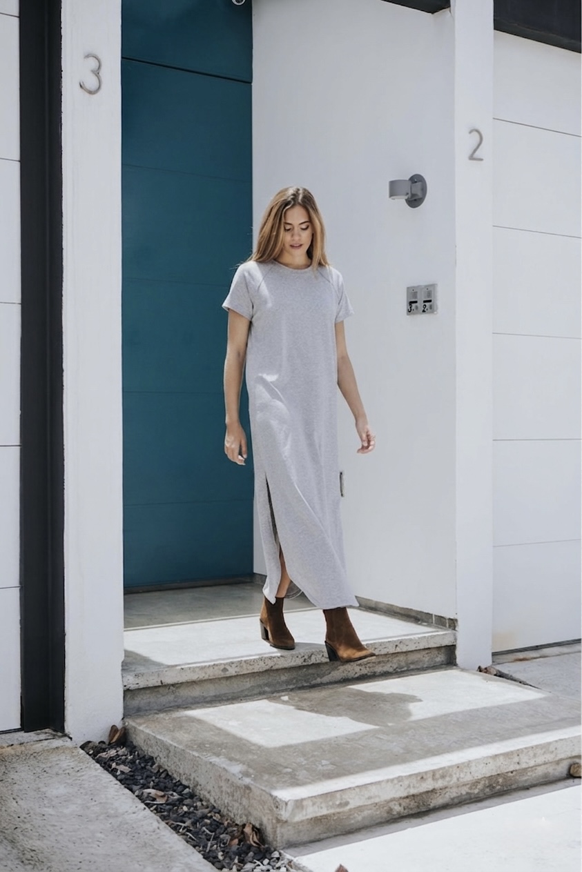 Maxi vestido gris