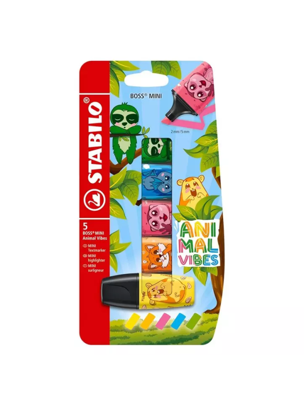STABILO BOSS MINI ANIMAL VIBES 5 UND
