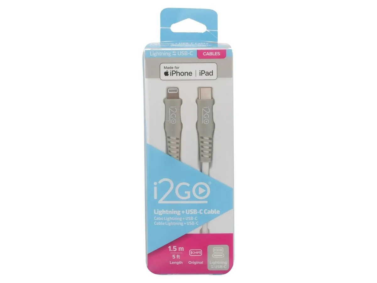 i2GO CABLE LIGHTNING A TIPO C 1.5M REFORZADO – foto 2