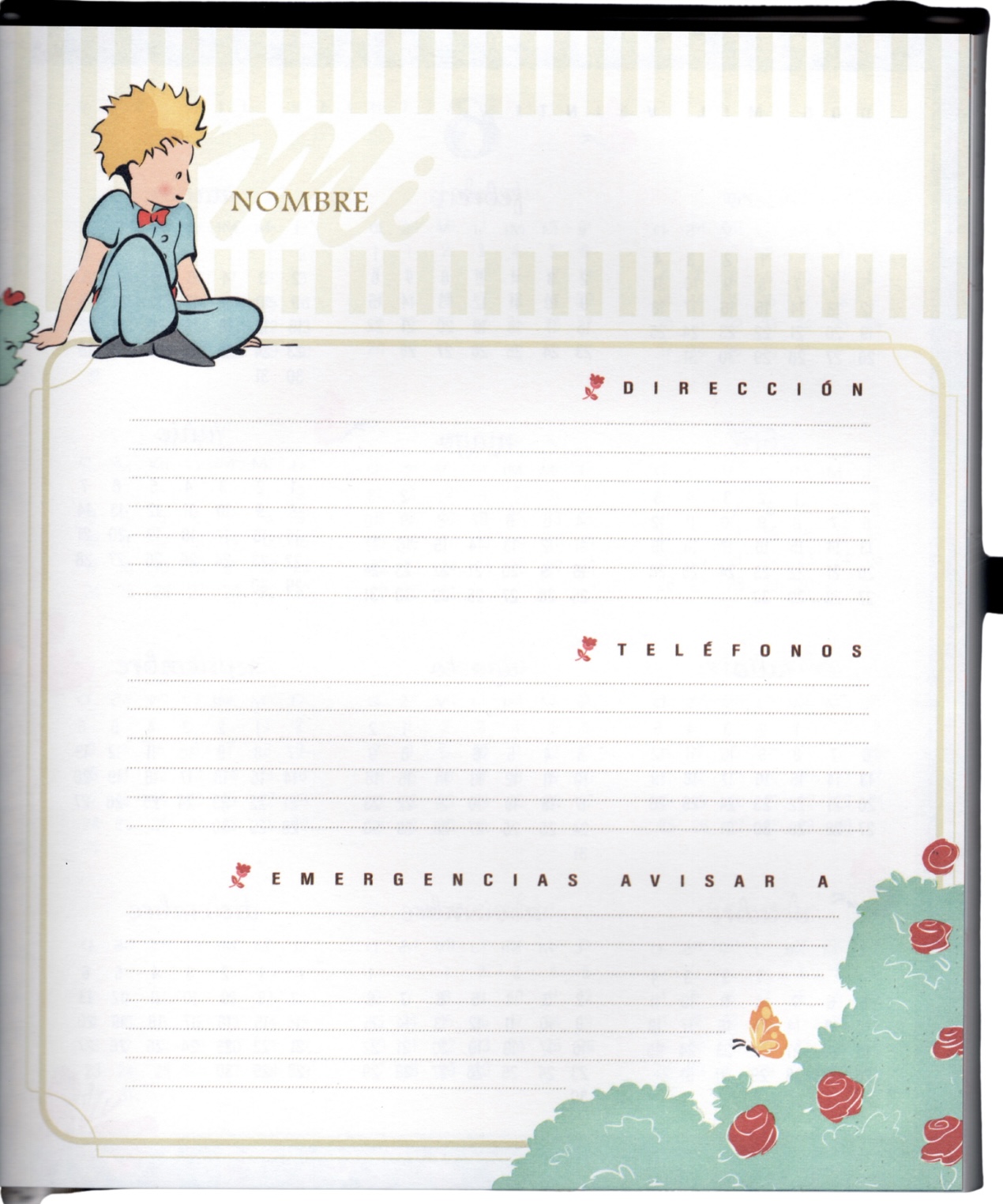 Agenda Semanal 2027 - Principito