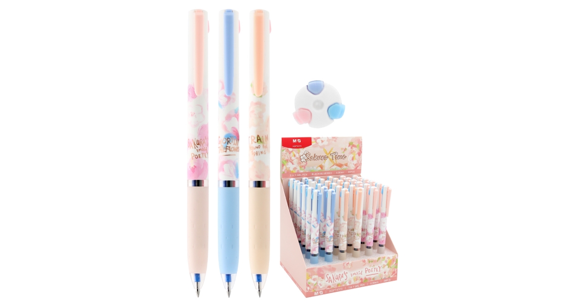 M&G BOLIGRAFO 3 EN 1 SAKURA TIME