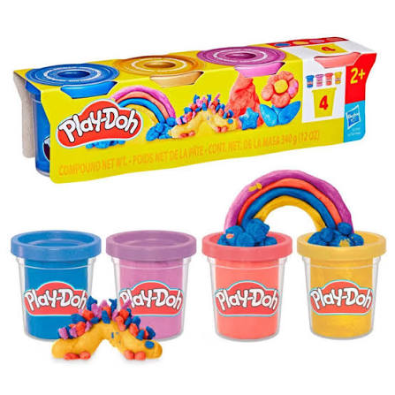 Play Doh Plasticina Metálica 4Und – foto 2