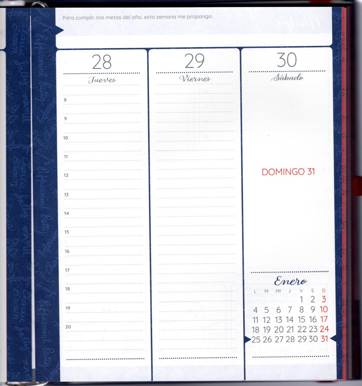 Agenda Semanal 2027 - Snoopy