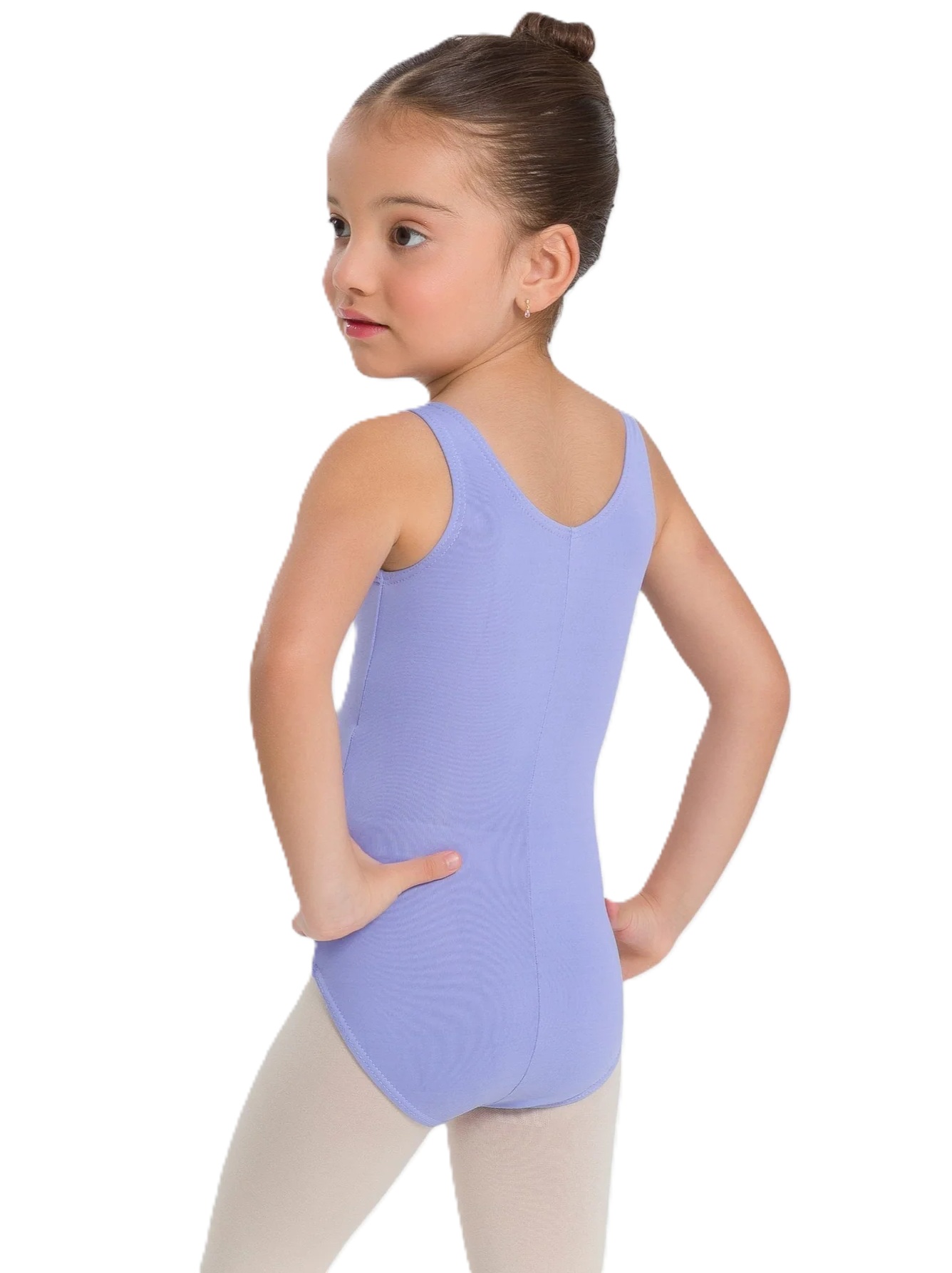 SL09 LEOTARDO INFANTIL LILA CON CUELLO REDONDO – foto 2