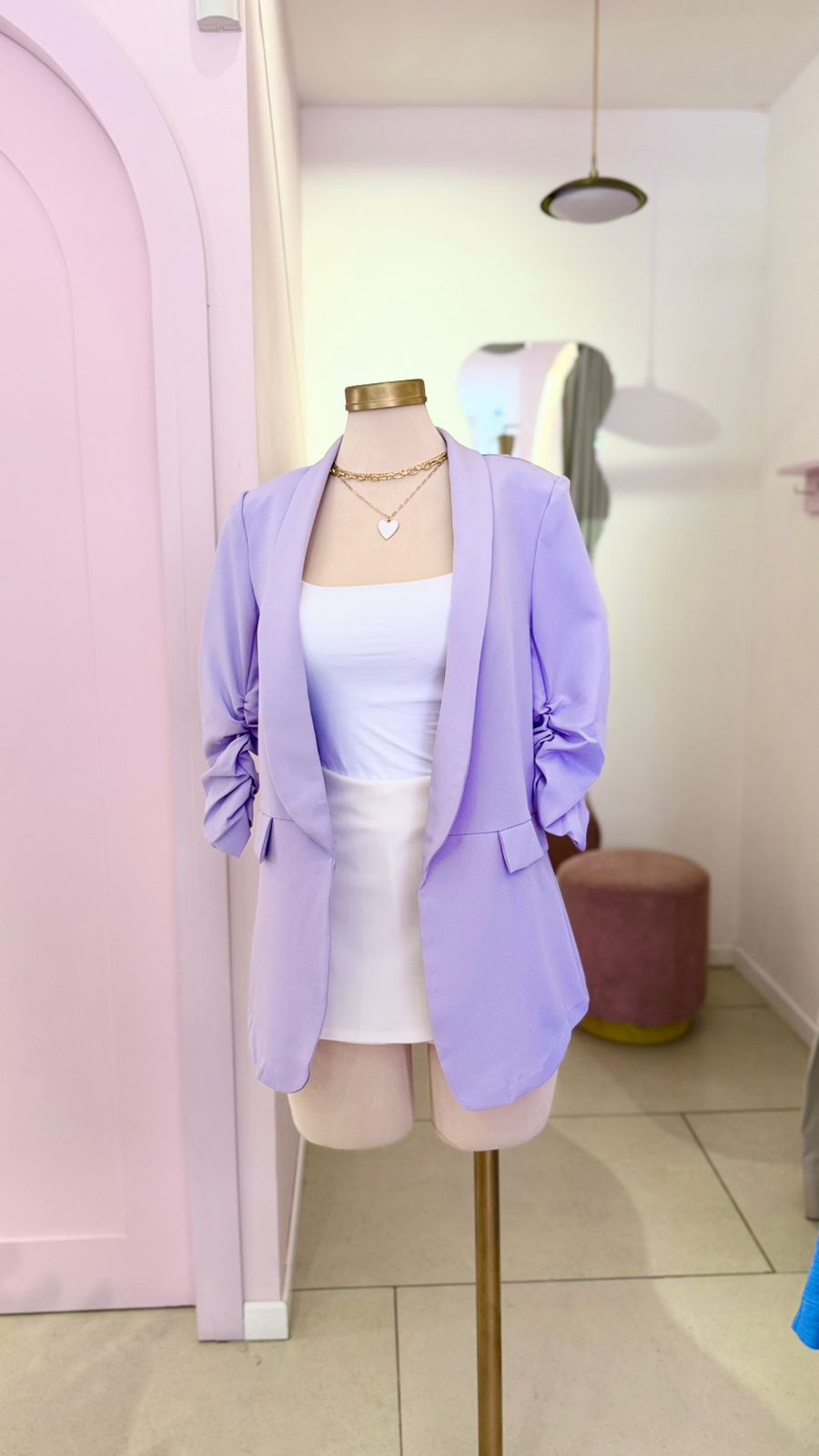 Blazer Lila, manga corrugada - Girly Basics
