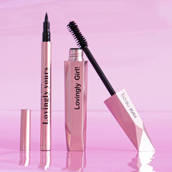 Duo de Mascara de pestañas + Delineador plumon, Beau Visage