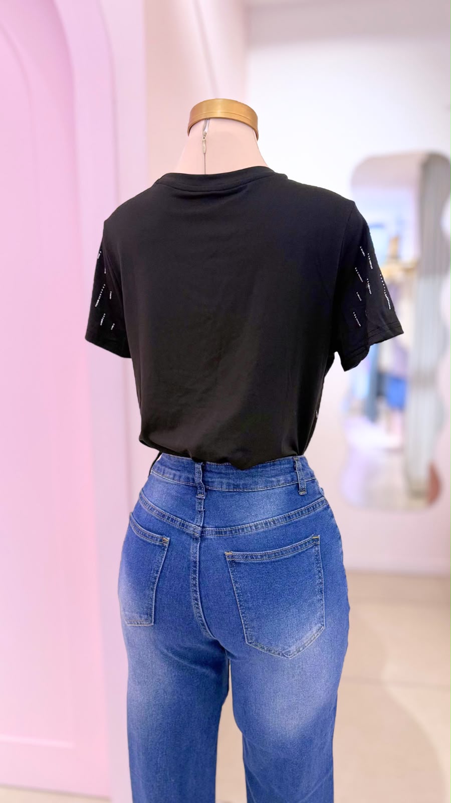 Jeans Ancho Azul - Girly Basics