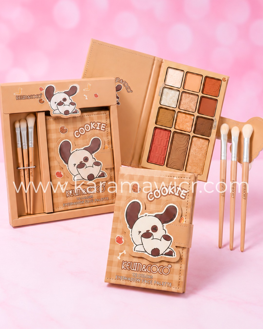KIT de Paleta con Brochas Cookie Kevin & Coco