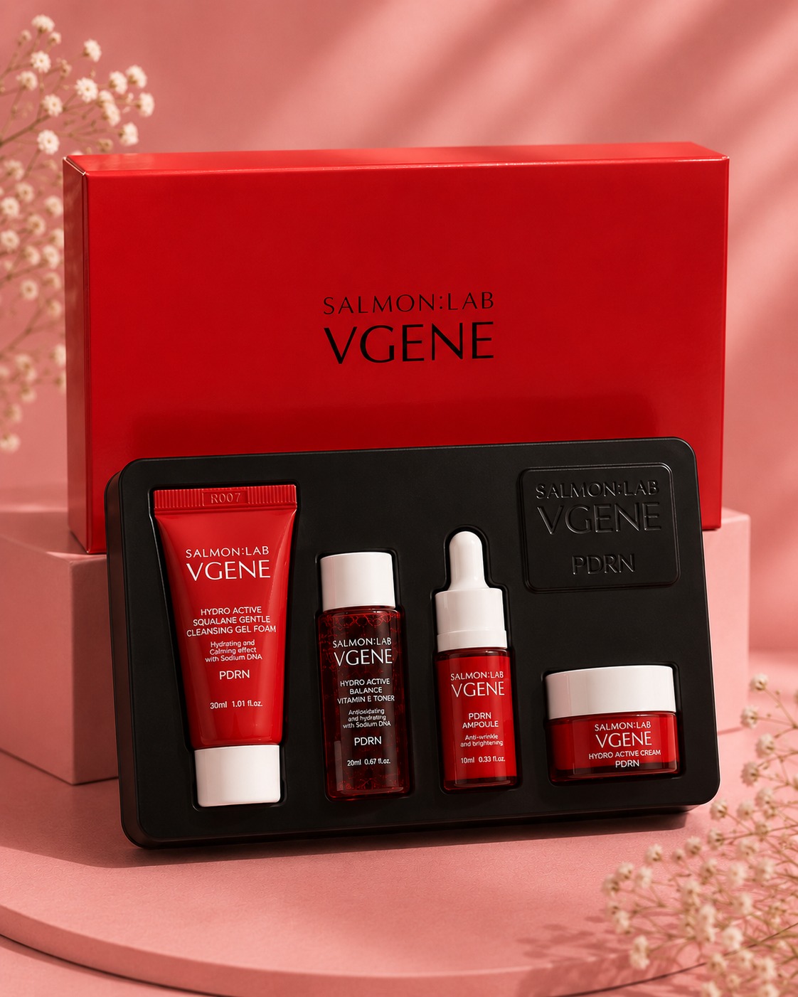Kit Skin Care Travel VGENE Salmon Lab