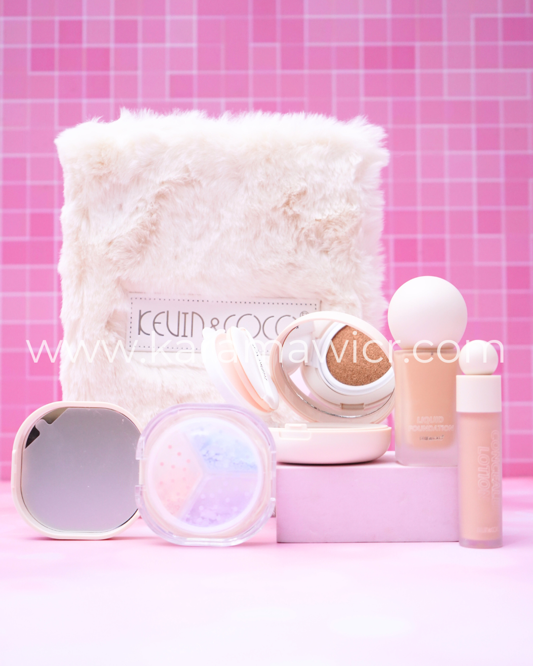 Kit de Fondo de Maquillaje Kevin & Coco