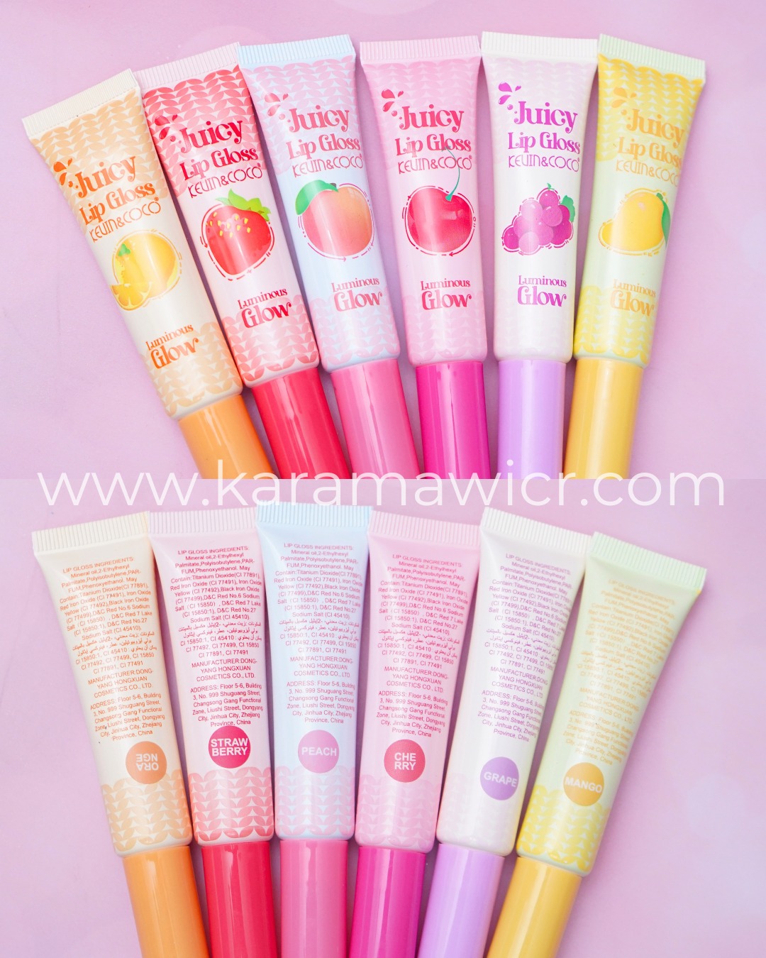 Lip gloss Glow de frutas - Kevin & Coco