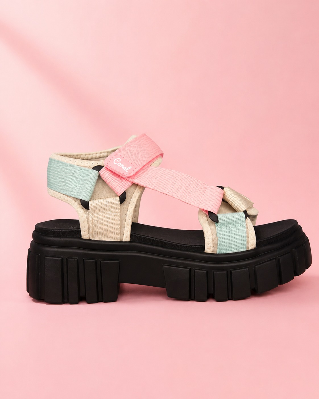 Sandalias Percy 3 Multi Coral