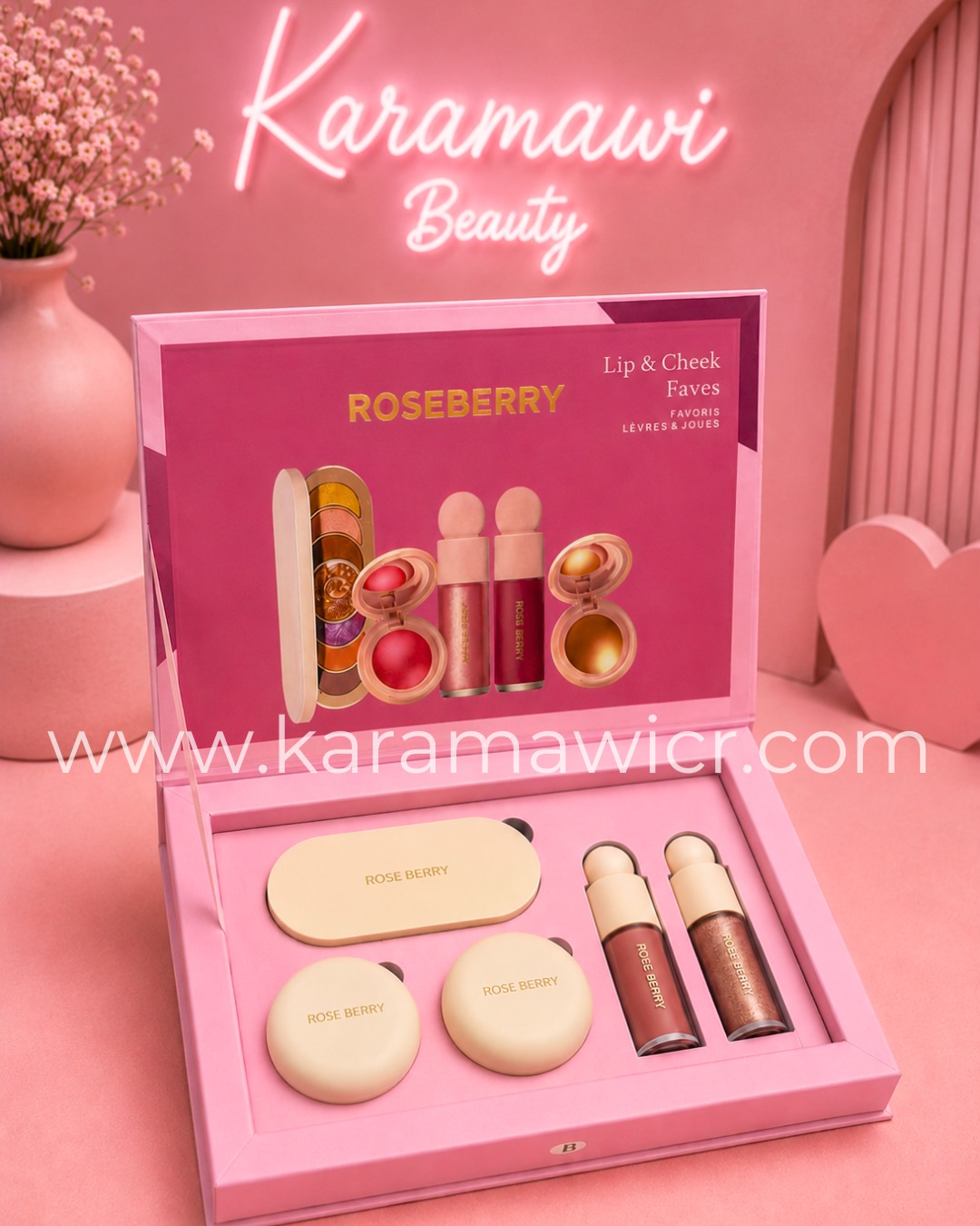 Set de Maquilaje LIp&Cheek Faves Roseberry , elige tu tono favorito