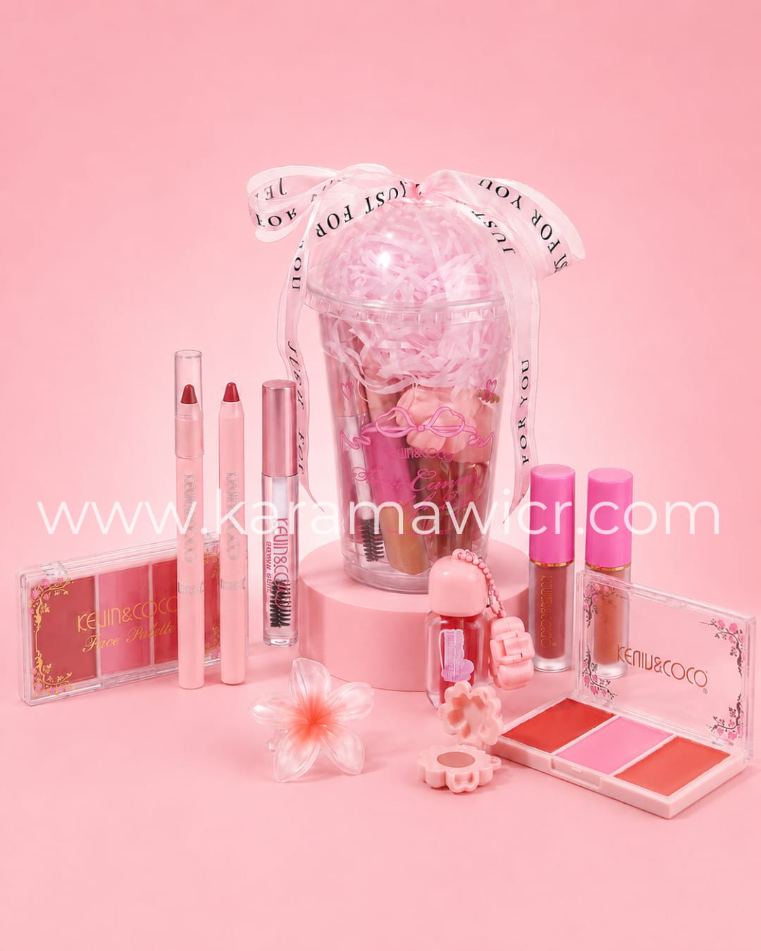 Set de Maquillaje en Vaso Kevin & Coco
