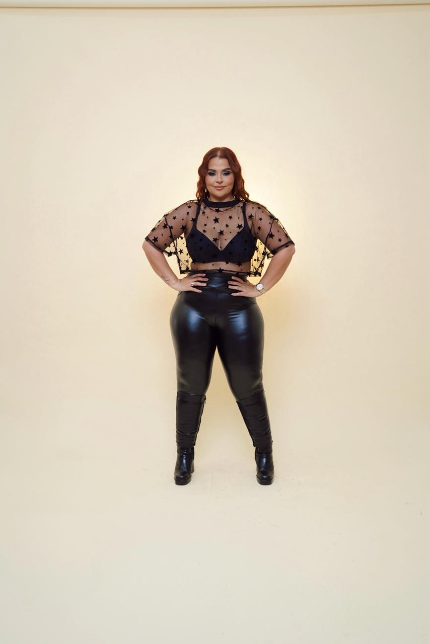 Top Transparente Negro, con estrellas - PICNIC 2026