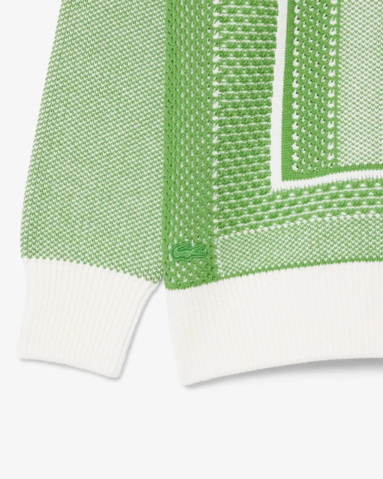 Jersey de jacquard gráfico con pista de tenis – foto 7