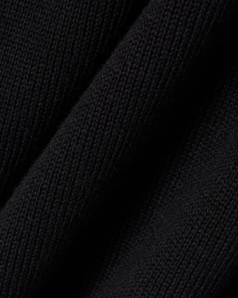 Jersey de cuello de pico de algodón monocolor – foto 6
