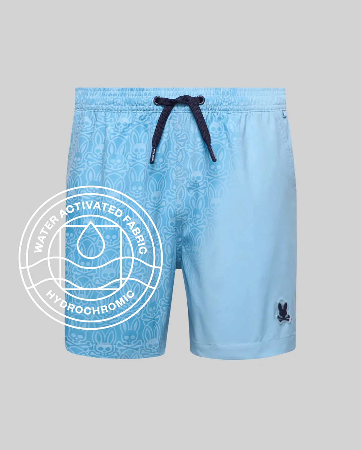 Short de baño con estampado de estilo hidrocrómico Samos
