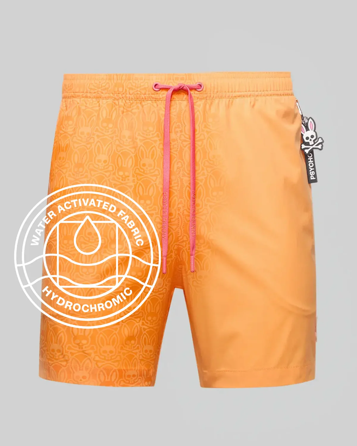 Short de baño con estampado de estilo hidrocrómico Samos
