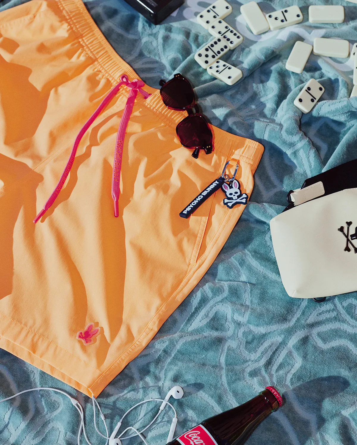 Short de baño con estampado de estilo hidrocrómico Samos